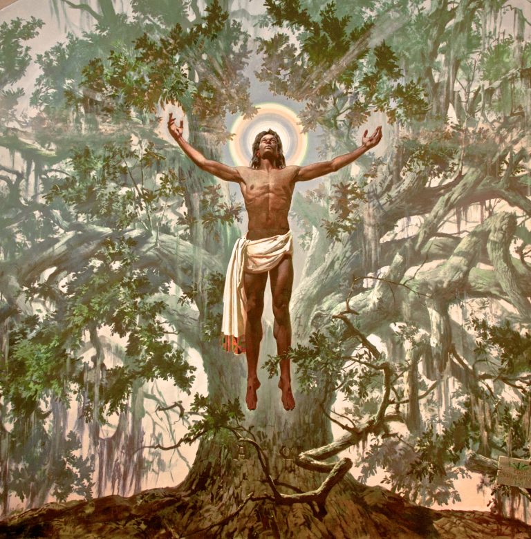 Read more about the article Lecture Announcement: Ozols on his Process and Inspiration with the “Christ of the Oaks” Mural.  February 25, 2023, 11 am.