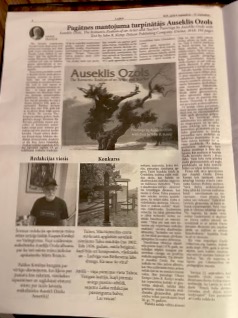 Read more about the article Congratulations Auseklis Ozols, Full page article in the Latvian American Newspaper, LAIKS
